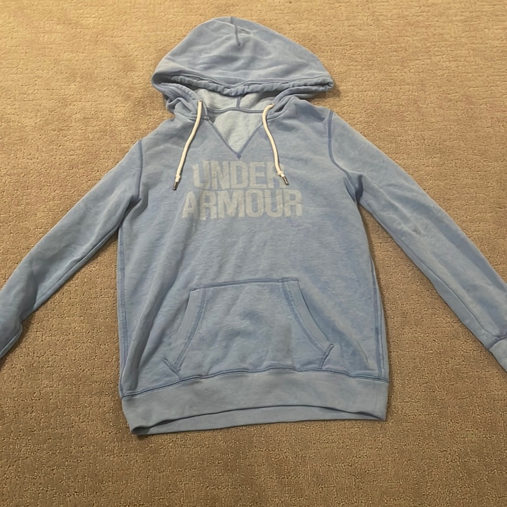 Womens blue Under Armour hoodie